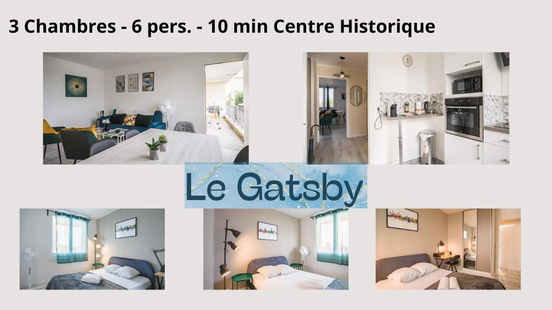 Le Gatsby - 3 Chambres - Centre-Ville Troyes Kültér fotó